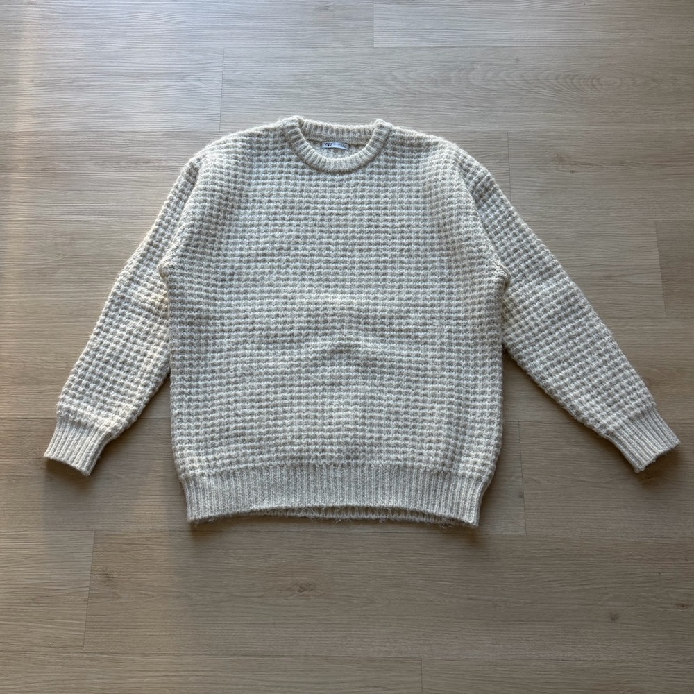Zara waffle knit sweater